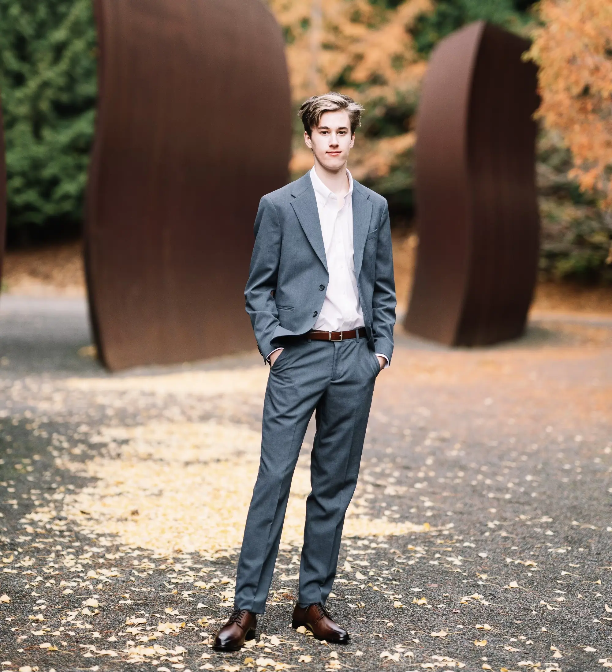 Bowie in the sculpture garden